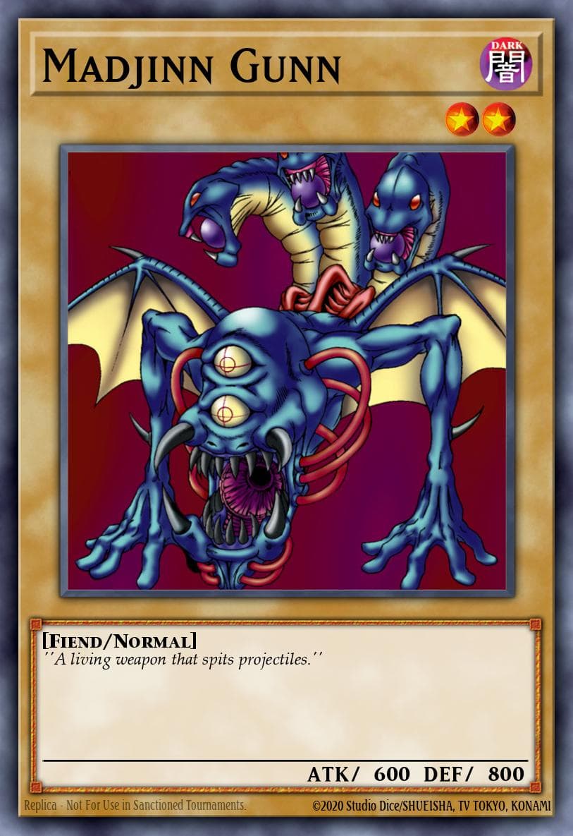 Madjinn Gunn 游戏王 card