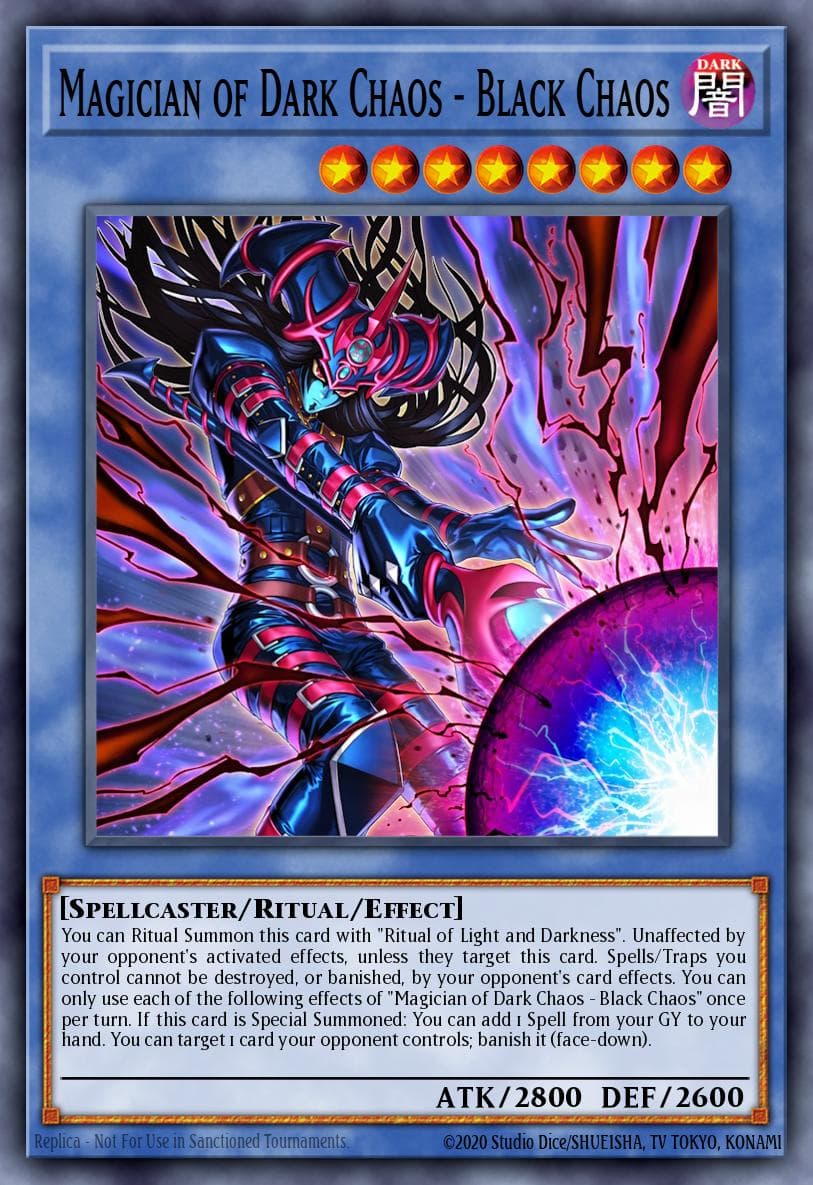 黑色混元之魔术师 黑暗混沌 游戏王 card