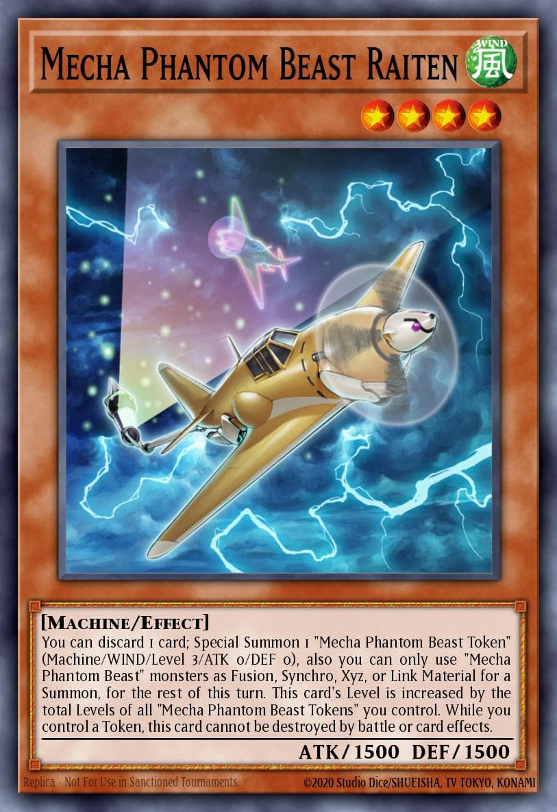Mecha Phantom Beast Raiten 2018 Mega-Tin Mega Pack card