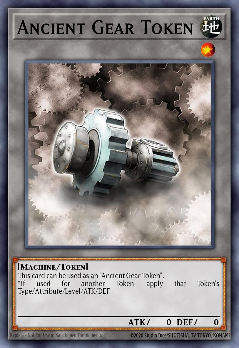 Ancient Gear Token Machine Reactor Structure Deck card