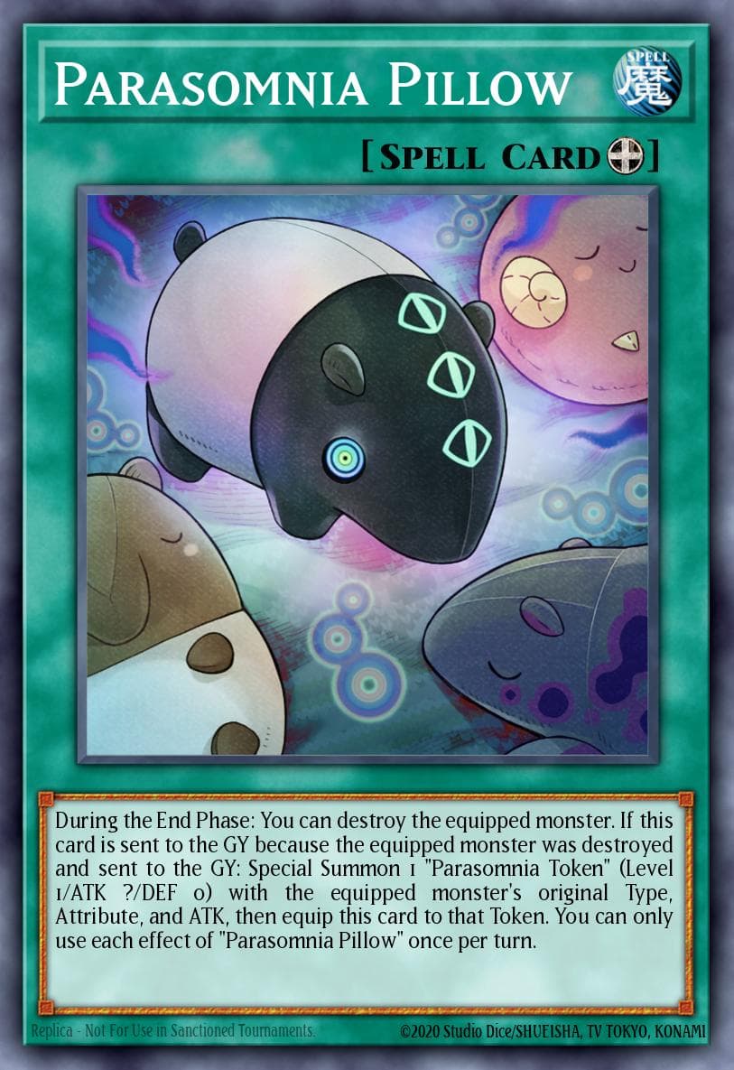 Parasomnia Pillow Dimension Force card