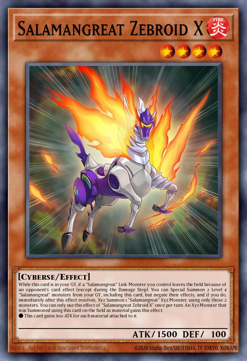 Salamangreat Zebroid X Eternity Code Premiere! promotional card card