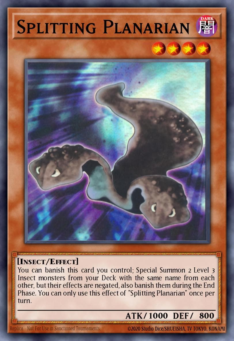 Splitting Planarian Rage of the Abyss card