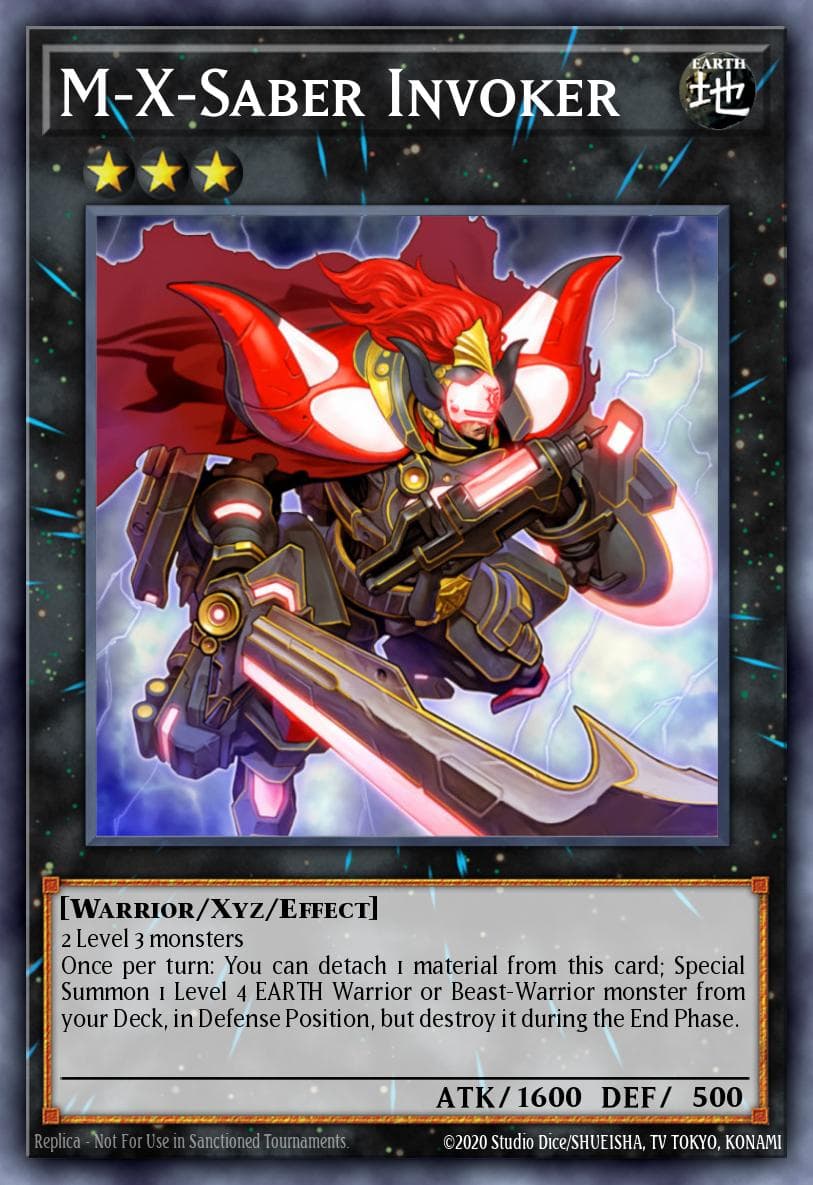 M-X-Saber Invoker Battles of Legend: Light's Revenge card