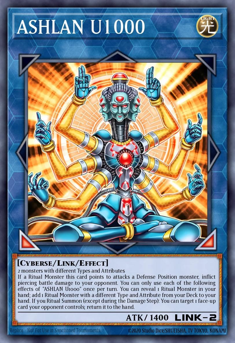 ASHLAN U1000 遊戲王 card