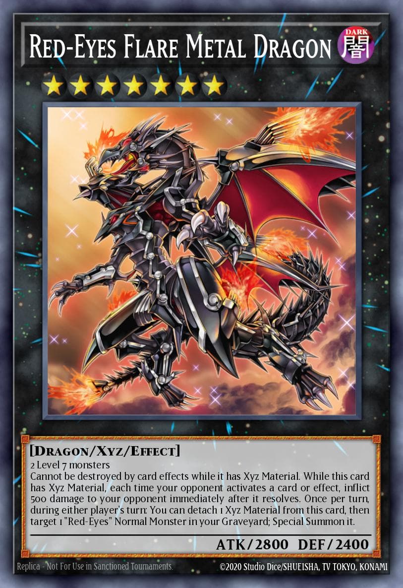 Red-Eyes Flare Metal Dragon Clash of Rebellions: Special Edition card