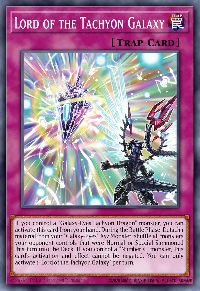 Lord of the Tachyon Galaxy Maze of the Master card