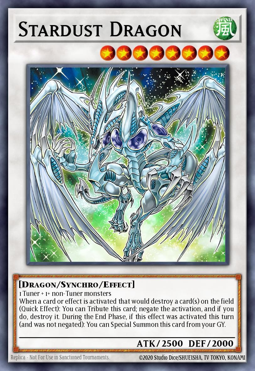 Stardust Dragon Premium Gold card