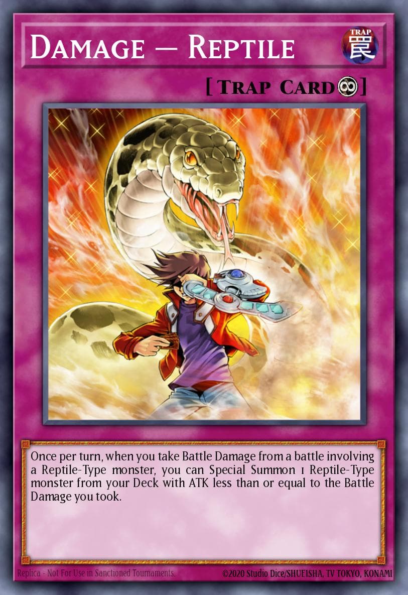 Damage = Reptile Ancient Guardians card