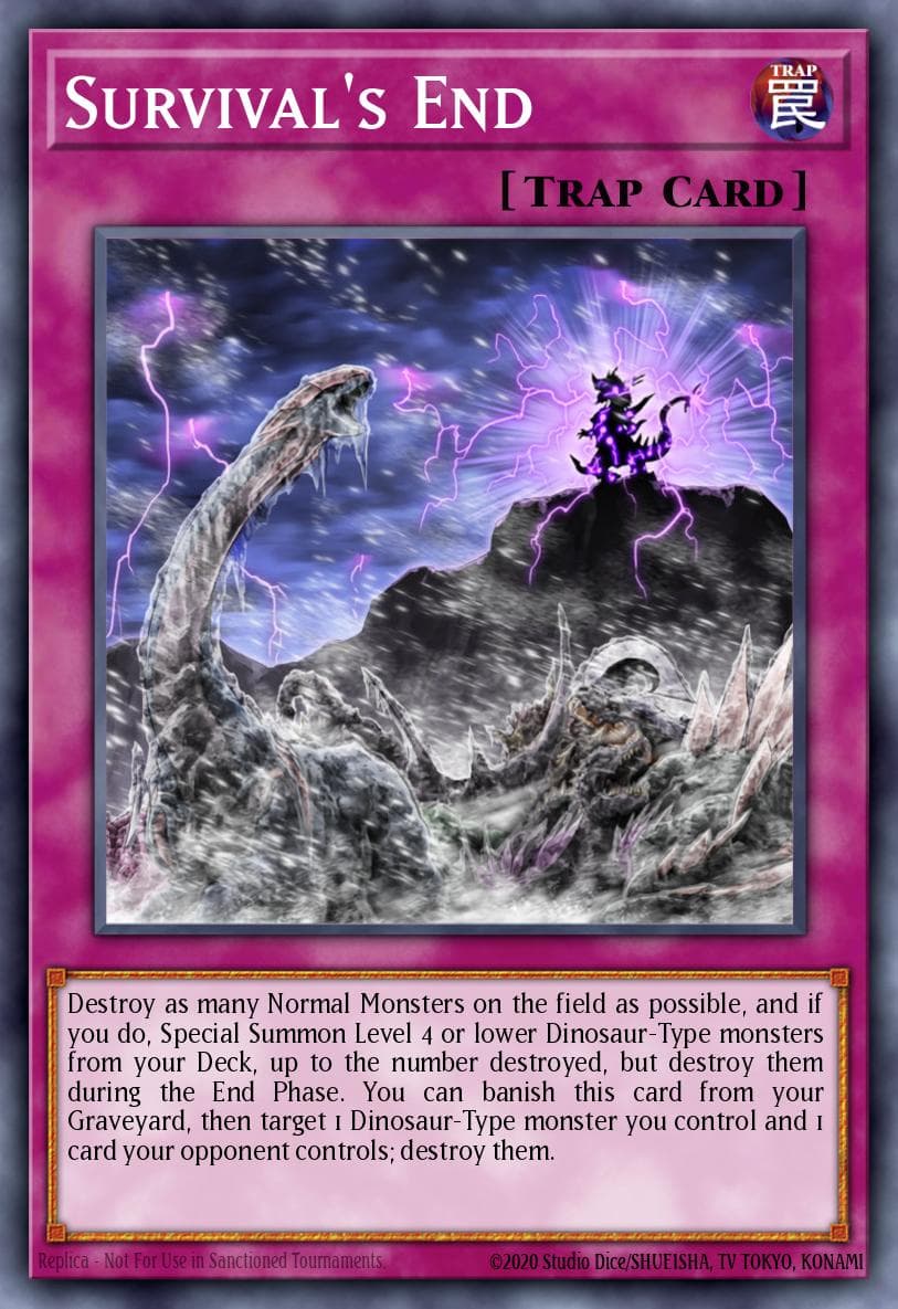 Survival's End Dinosmasher's Fury Structure Deck card