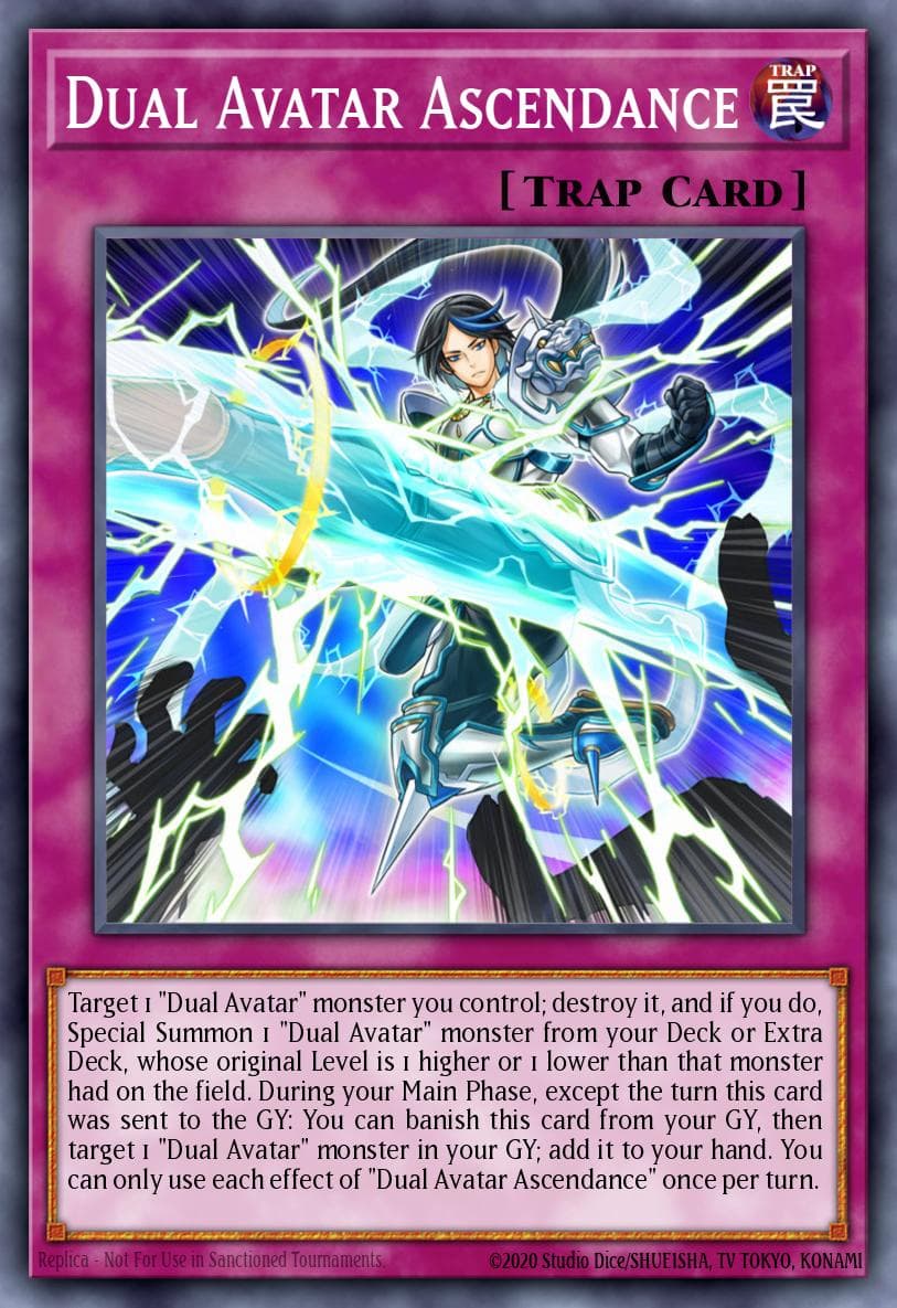 Dual Avatar Ascendance Blazing Vortex Premiere! promotional card card