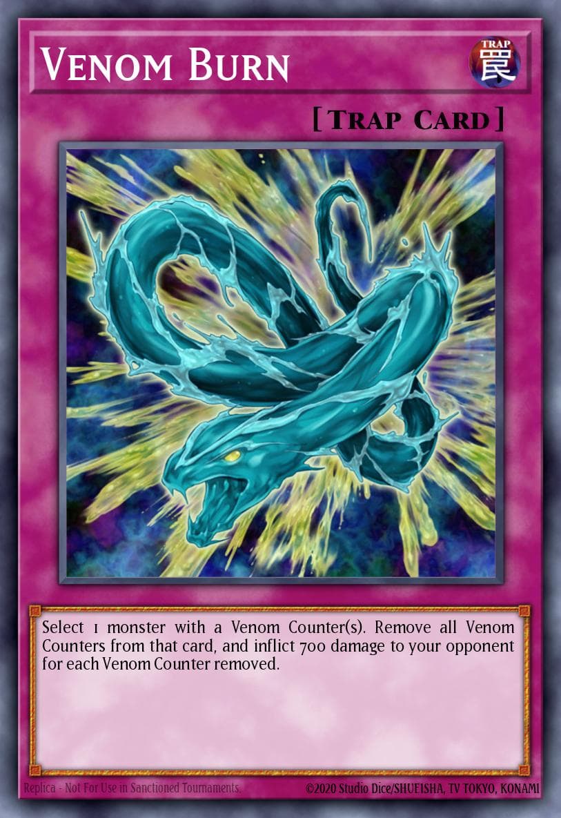 Venom Burn 遊戲王 card