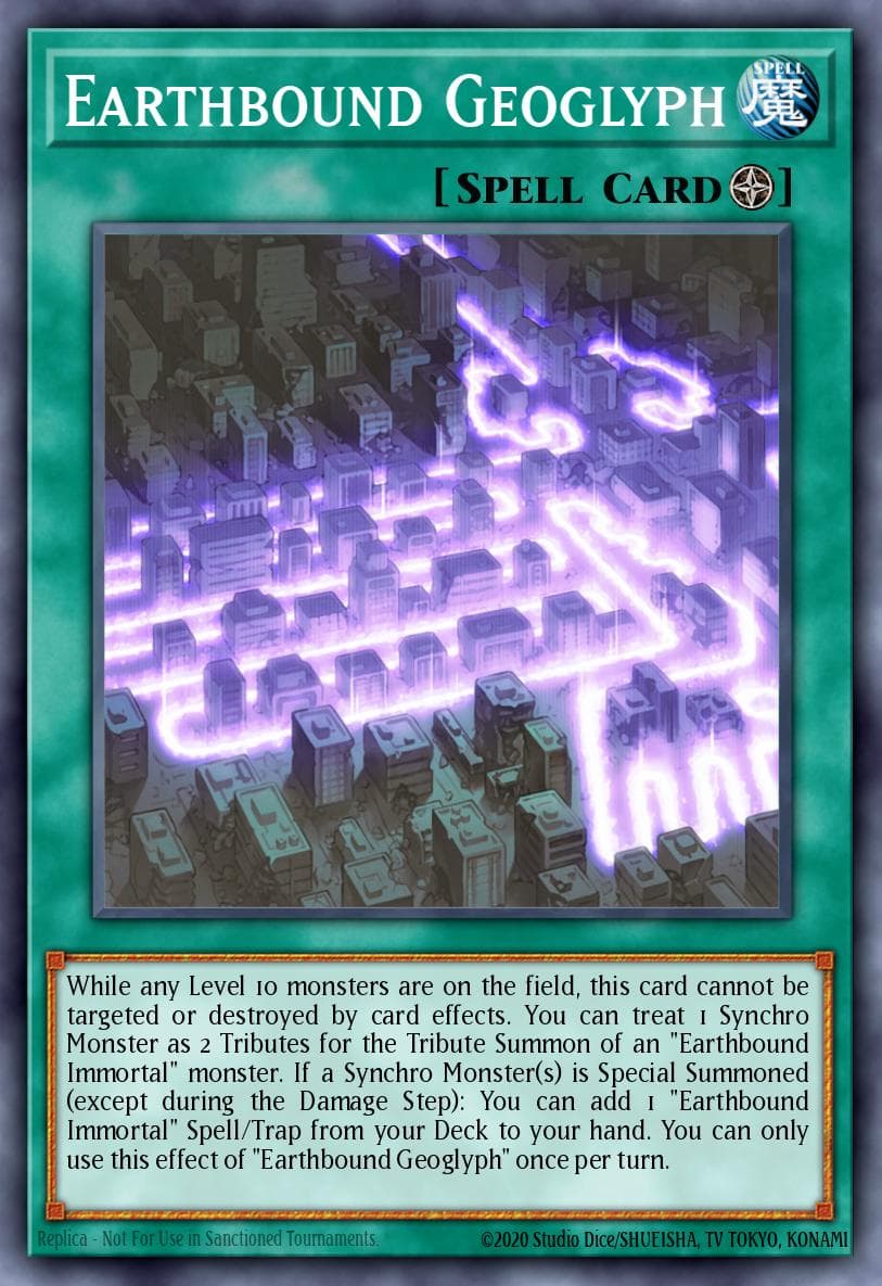Earthbound Geoglyph Legendary Duelists: Immortal Destiny card
