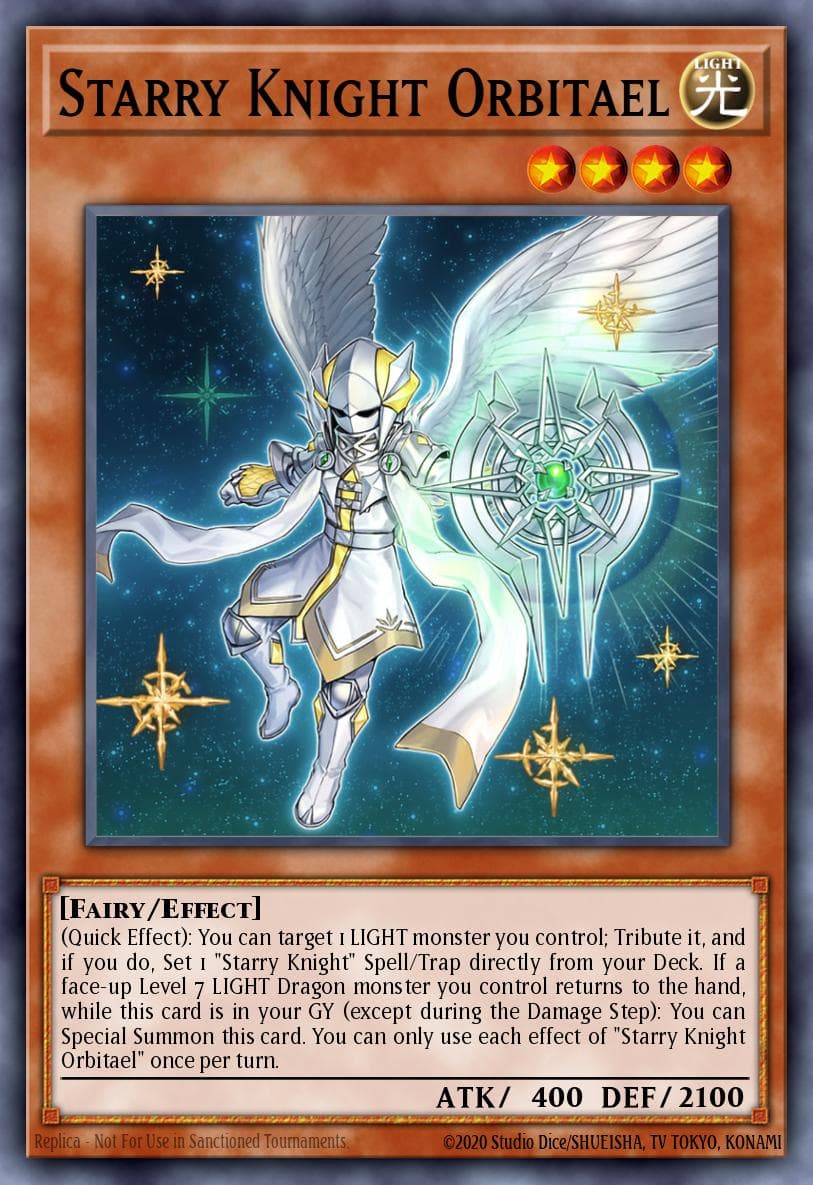 Starry Knight Orbitael Burst of Destiny card