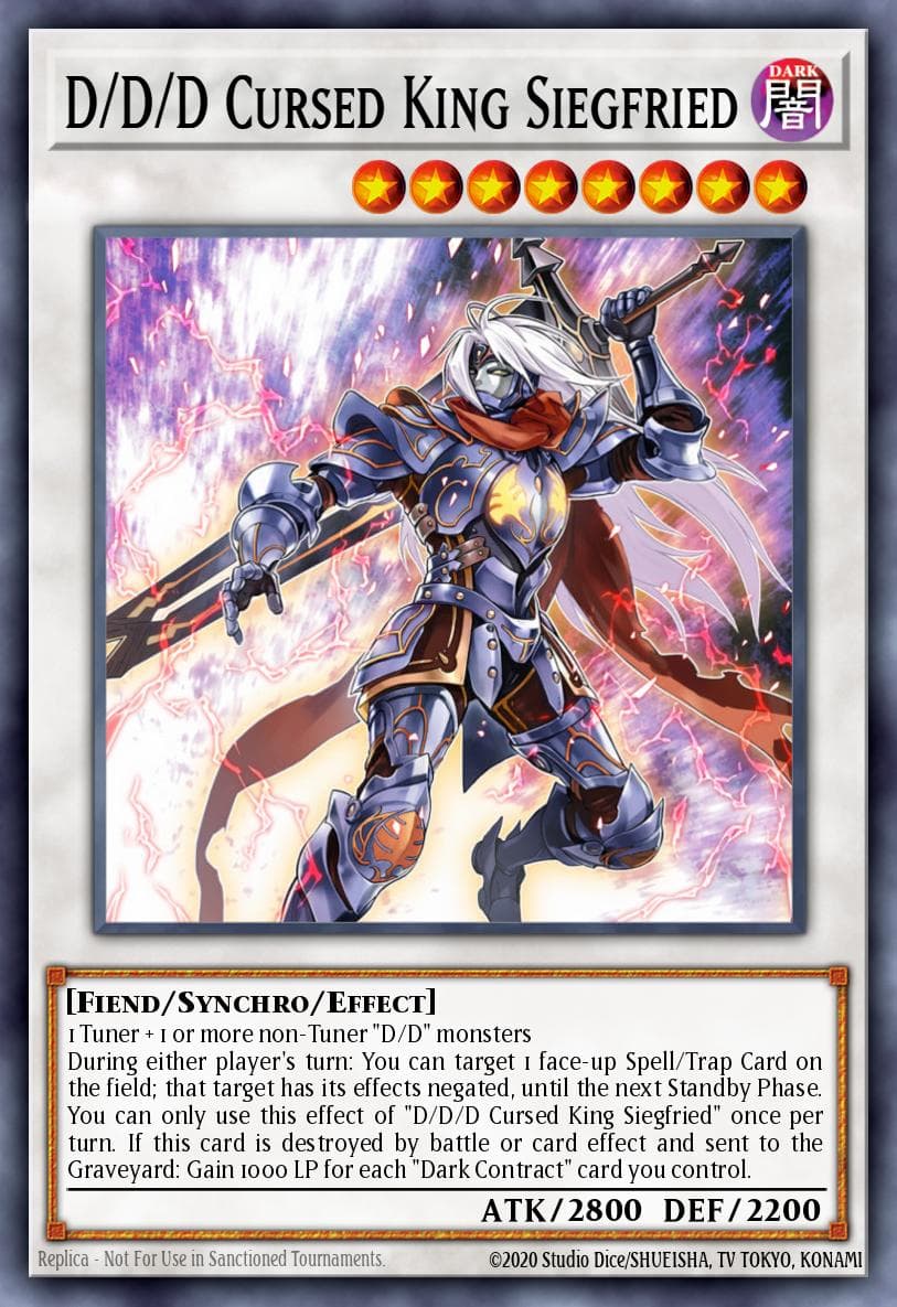 D/D/D Cursed King Siegfried Pendulum Domination Structure Deck card