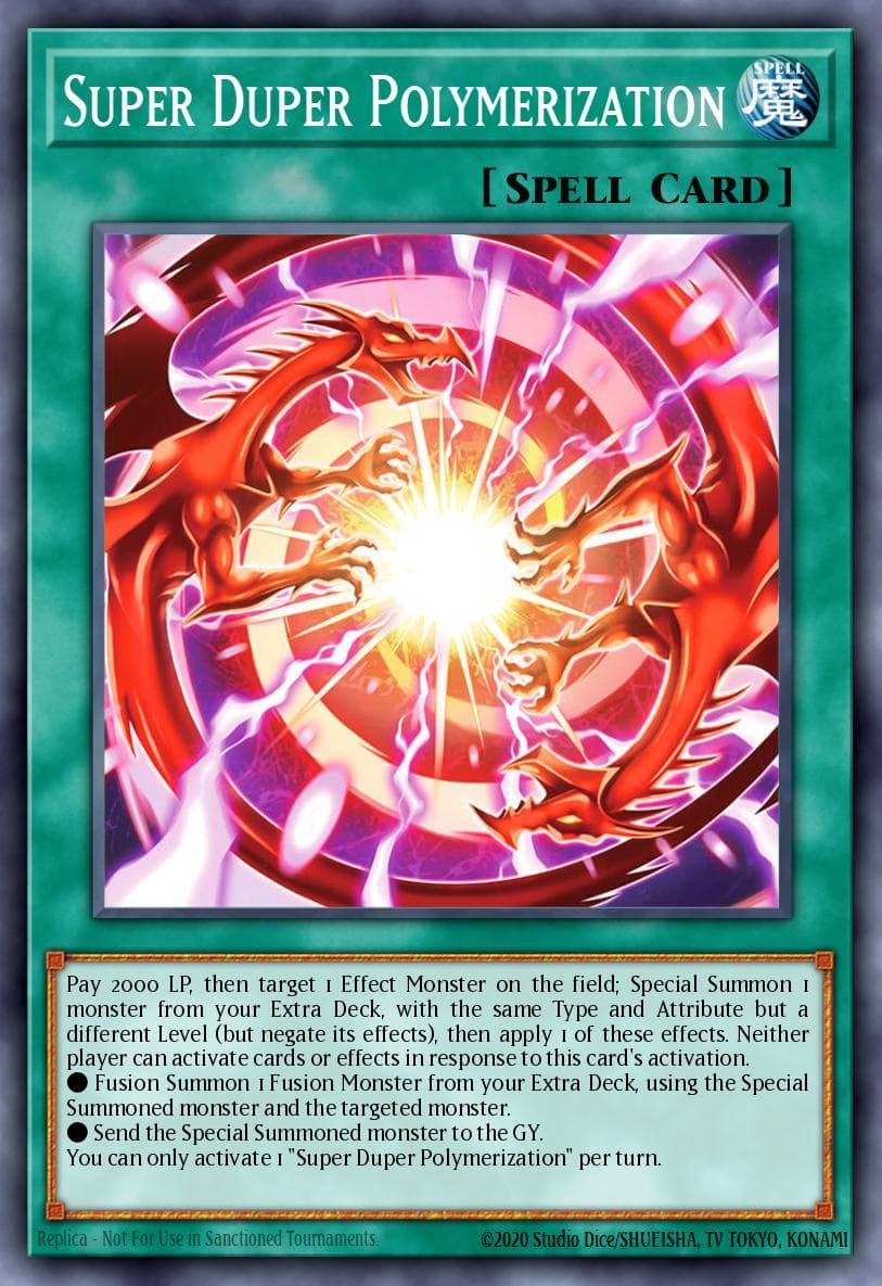 Super Duper Polymerization Blazing Dominion card