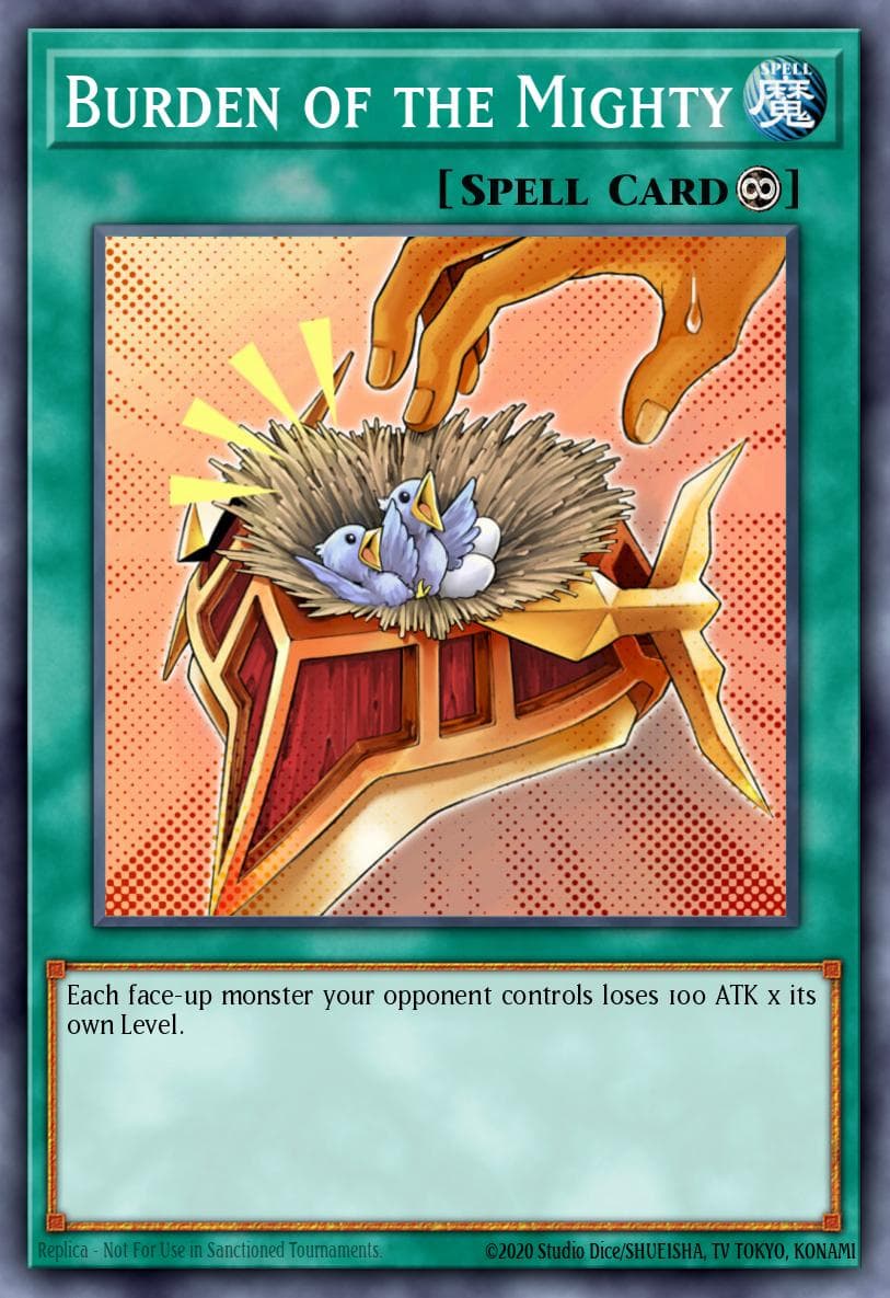 Burden of the Mighty Warriors' Strike Structure Deck card