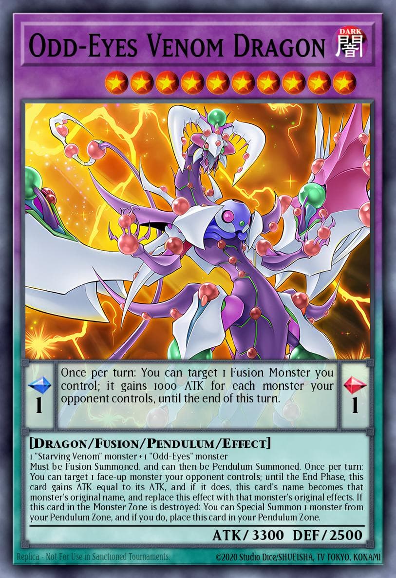 Odd-Eyes Venom Dragon Battles of Legend: Light's Revenge card