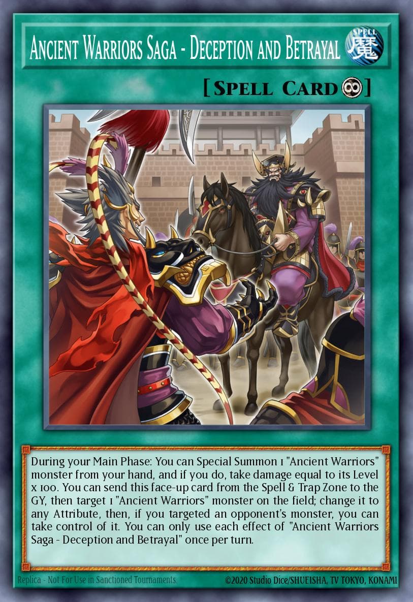 Ancient Warriors Saga - Deception and Betrayal Dimension Force card