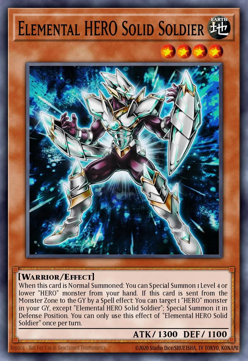 Elemental HERO Solid Soldier Toon Chaos card