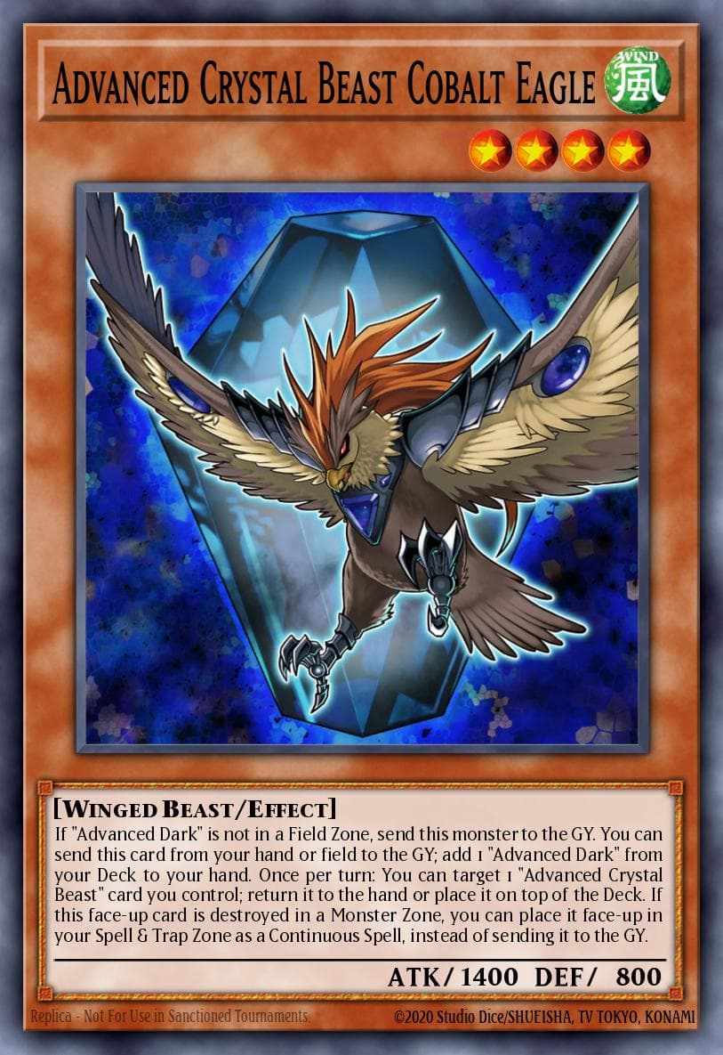 Advanced Crystal Beast Cobalt Eagle Battles of Legend: Crystal Revenge card