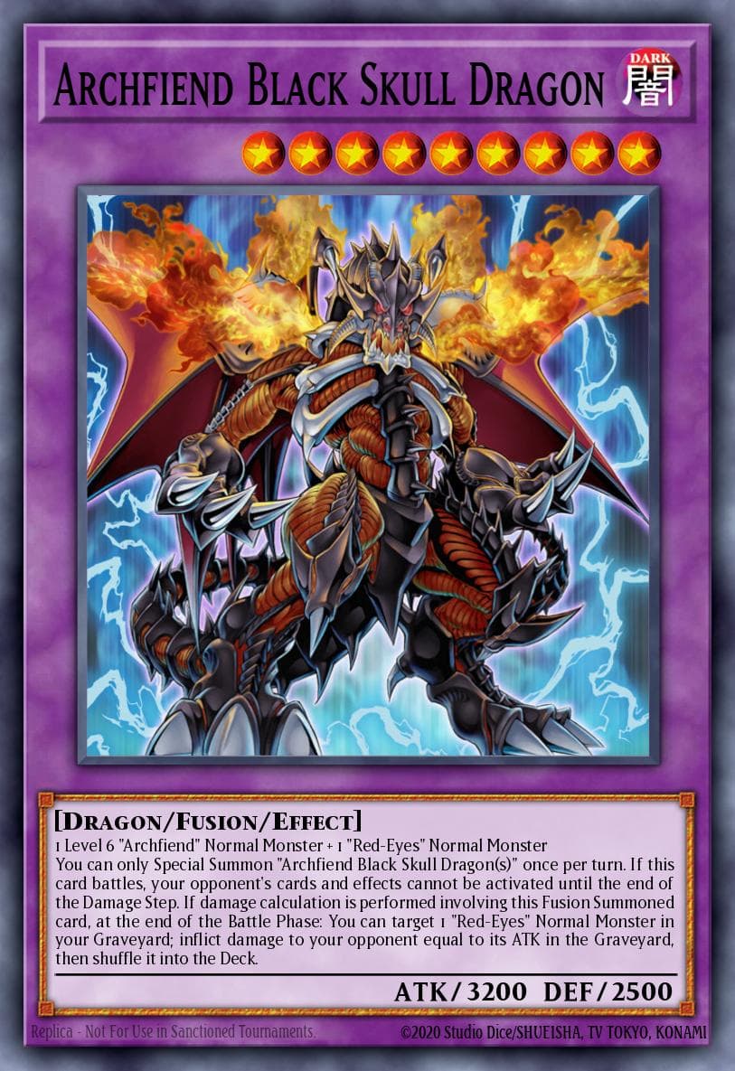 Archfiend Black Skull Dragon Clash of Rebellions: Special Edition card