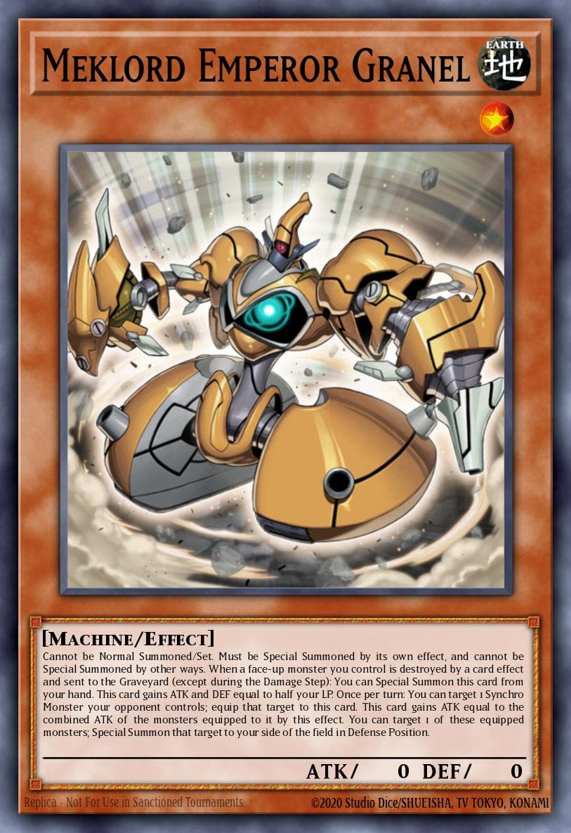 Meklord Emperor Granel Legendary Duelists: Rage of Ra card