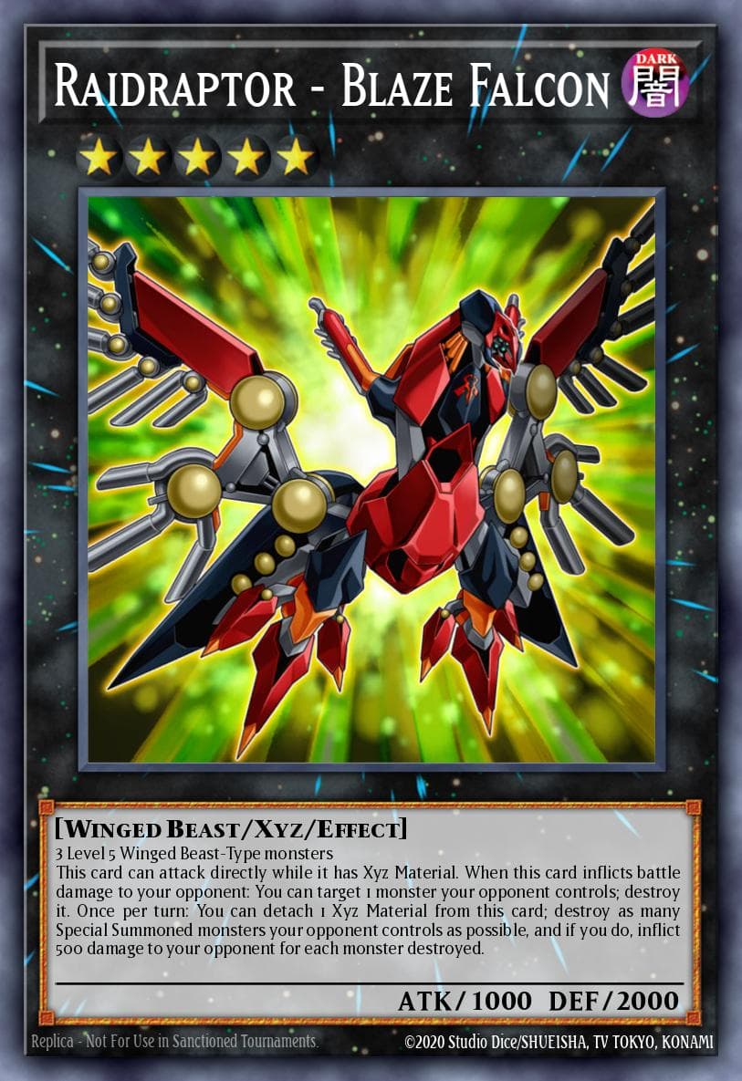 Raidraptor - Blaze Falcon Crossed Souls: Advance Edition card