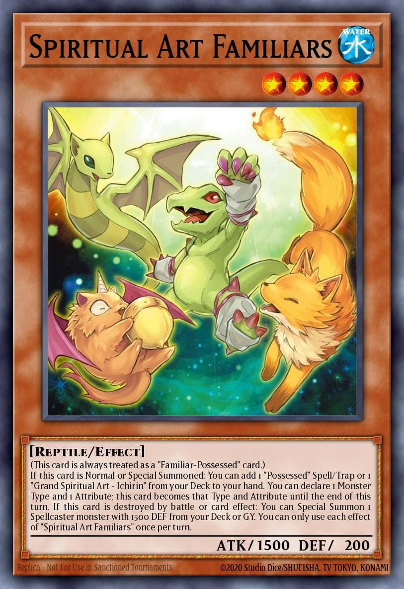 Spiritual Art Familiars Blazing Dominion card