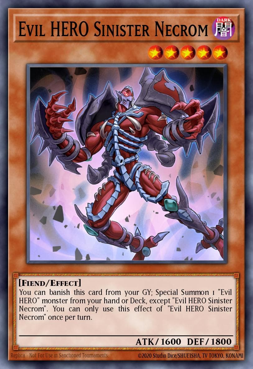 Evil HERO Sinister Necrom Legendary Duelists: Immortal Destiny card