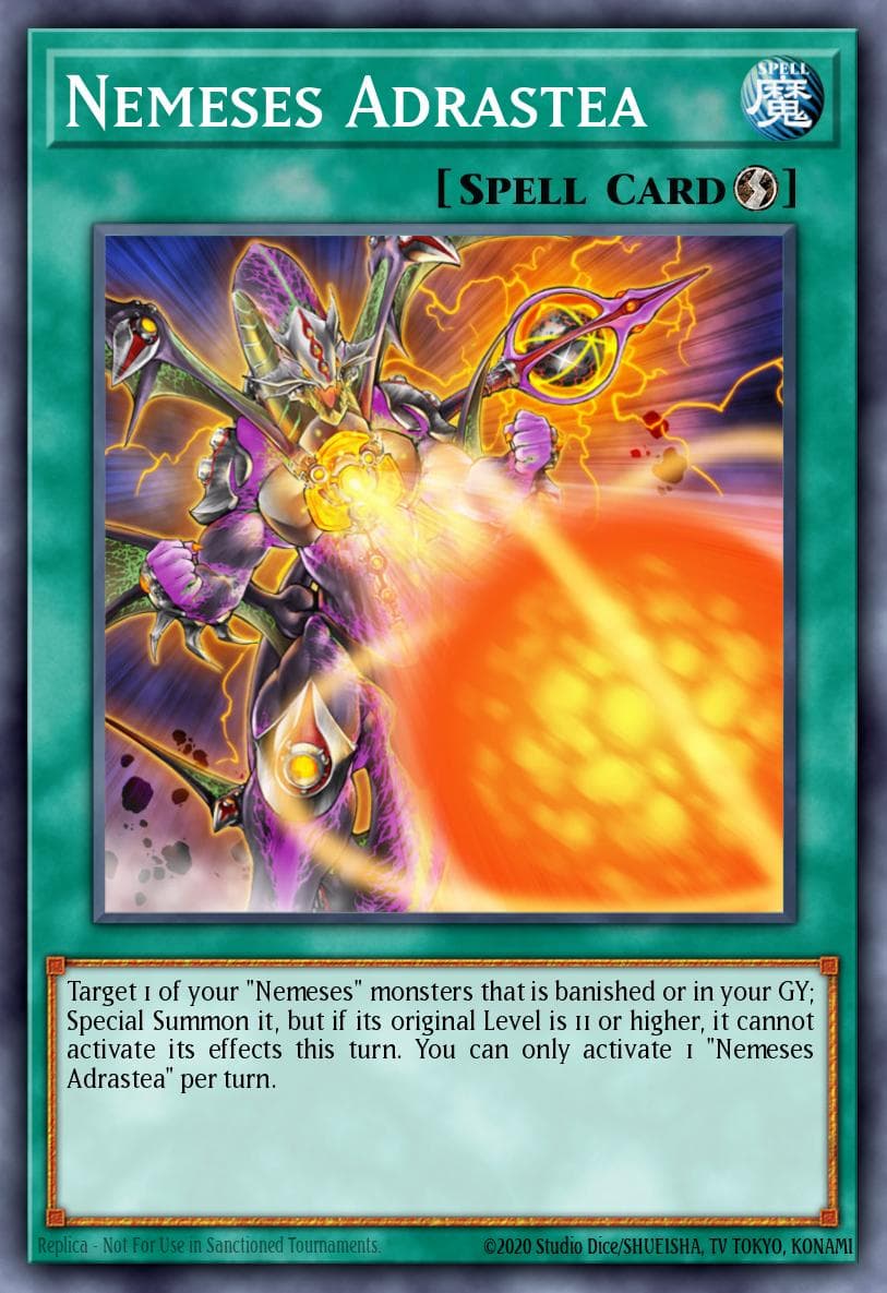 Nemeses Adrastea Eternity Code Premiere! promotional card card