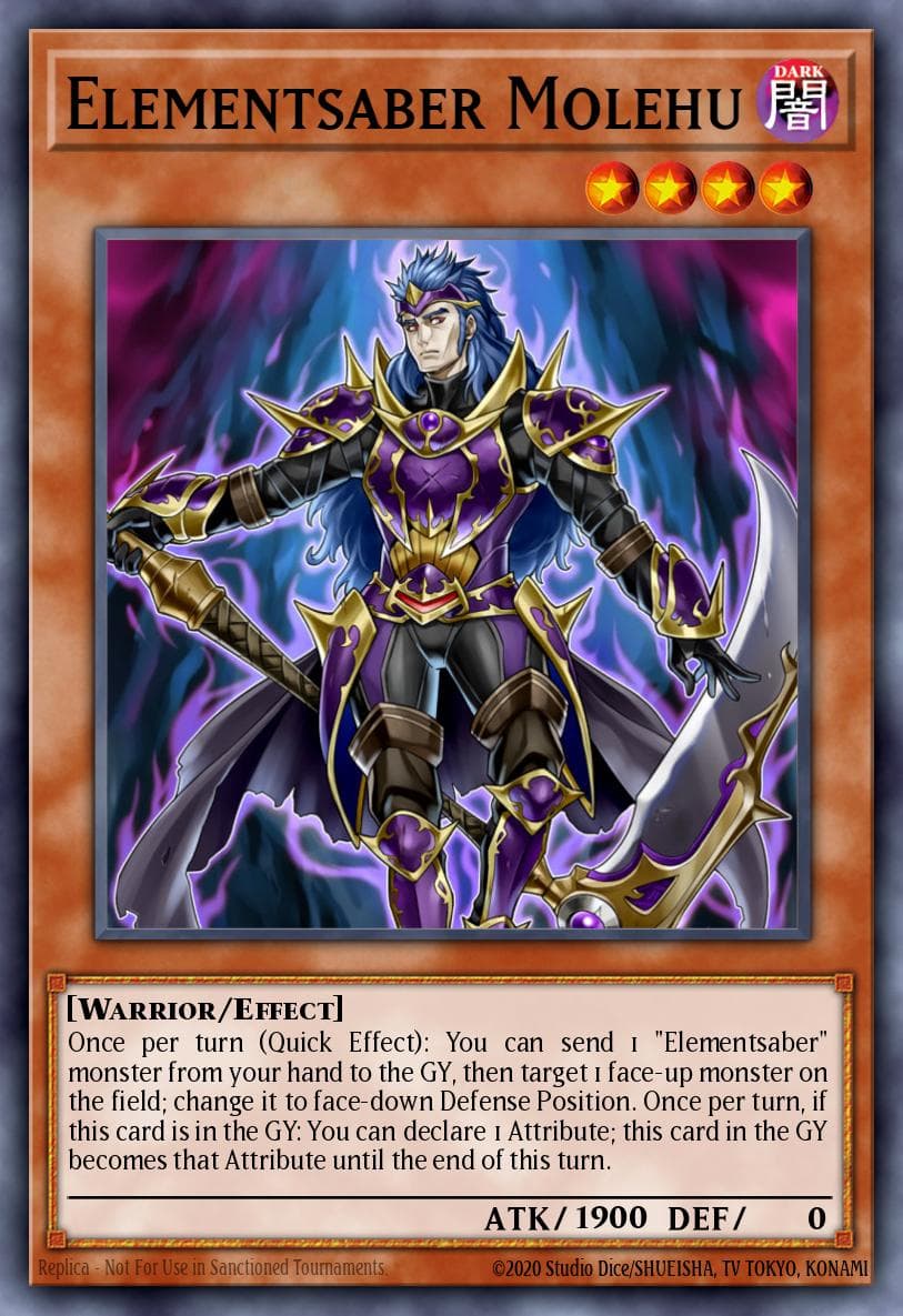 Elementsaber Molehu Flames of Destruction Special Edition card