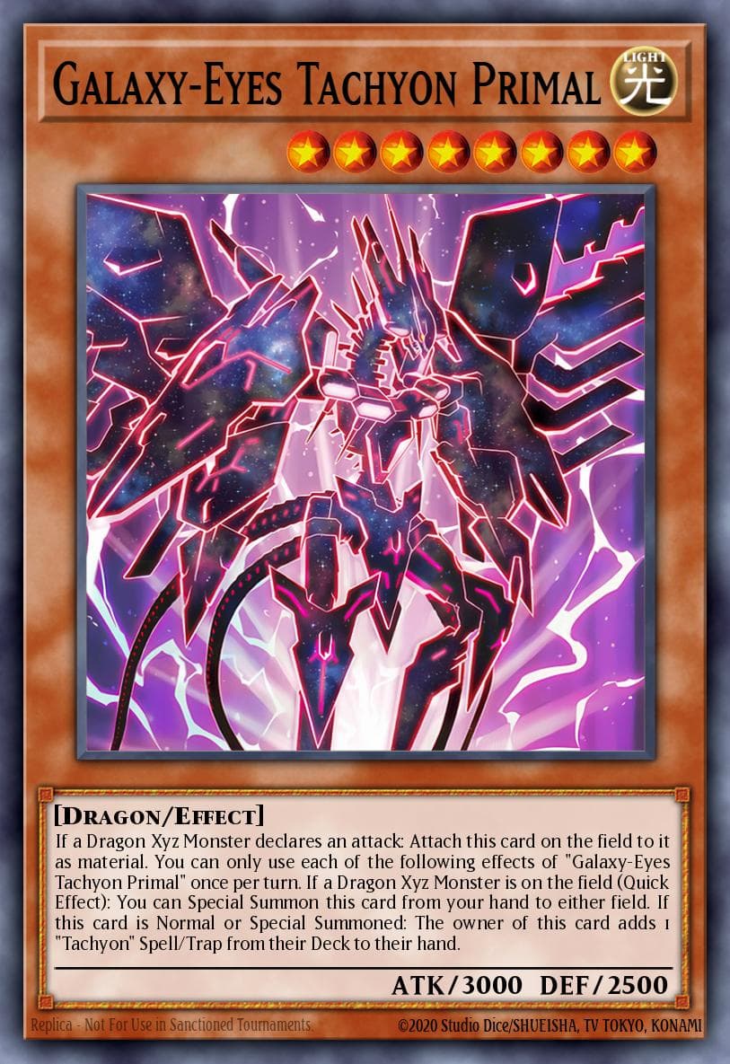 Galaxy-Eyes Tachyon Primal Maze of the Master card