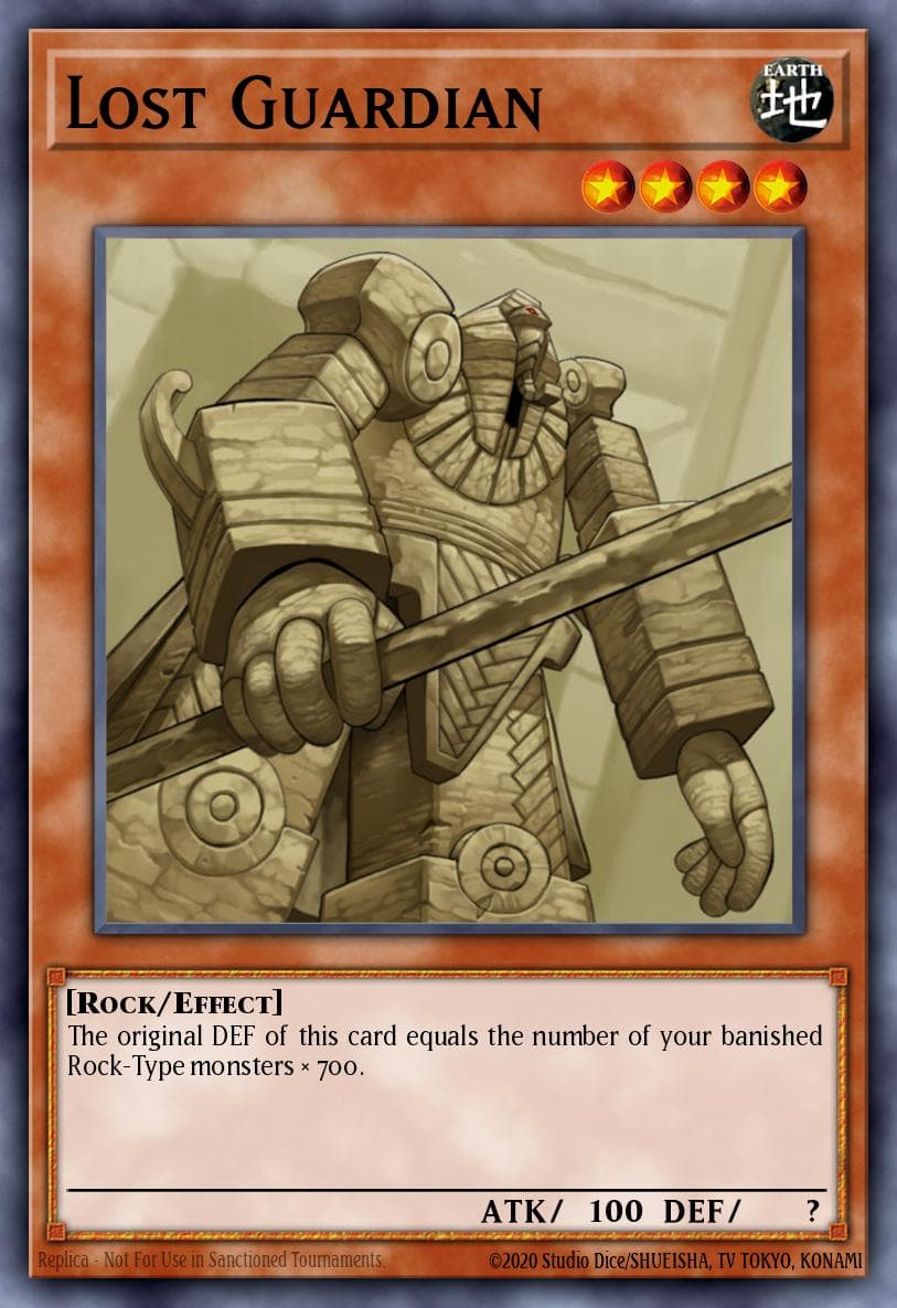 Lost Guardian 游戏王 card