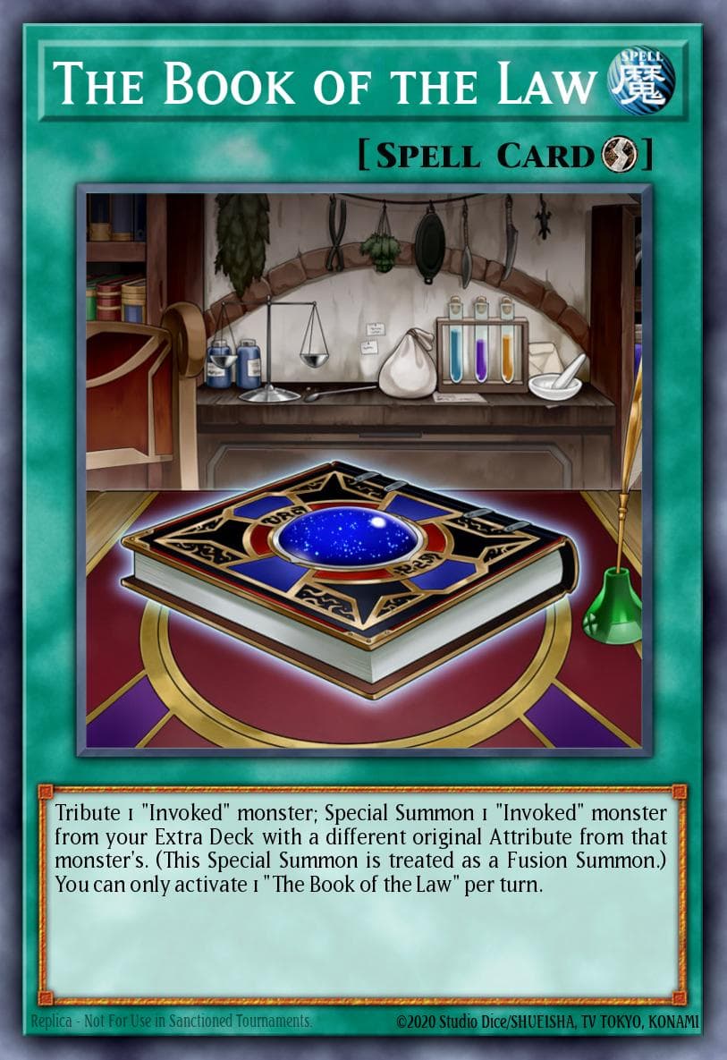 The Book of the Law Genesis Impact card