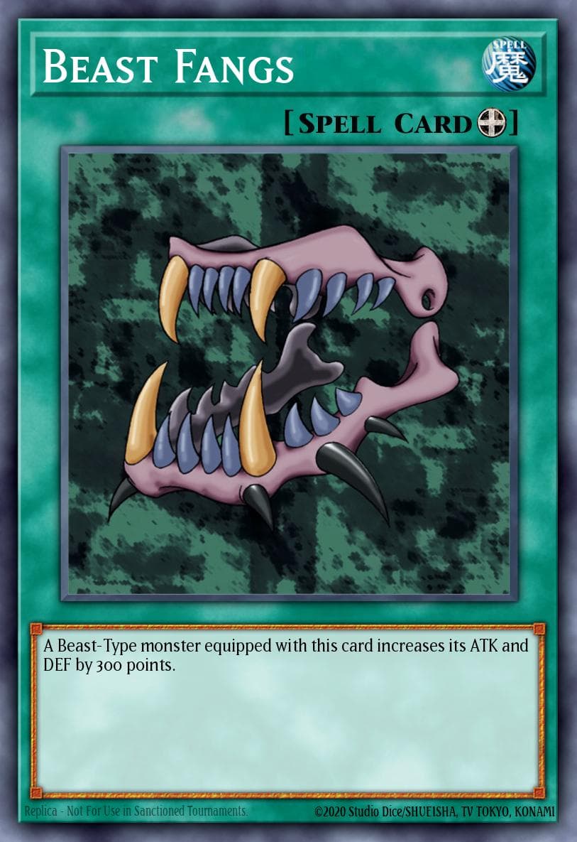 Beast Fangs Legend of Blue Eyes White Dragon card