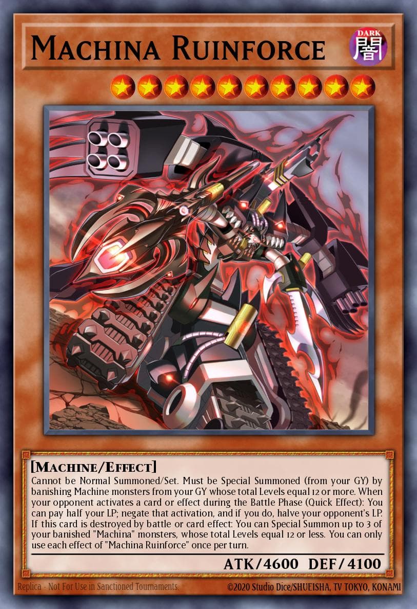 Machina Ruinforce Burst of Destiny card