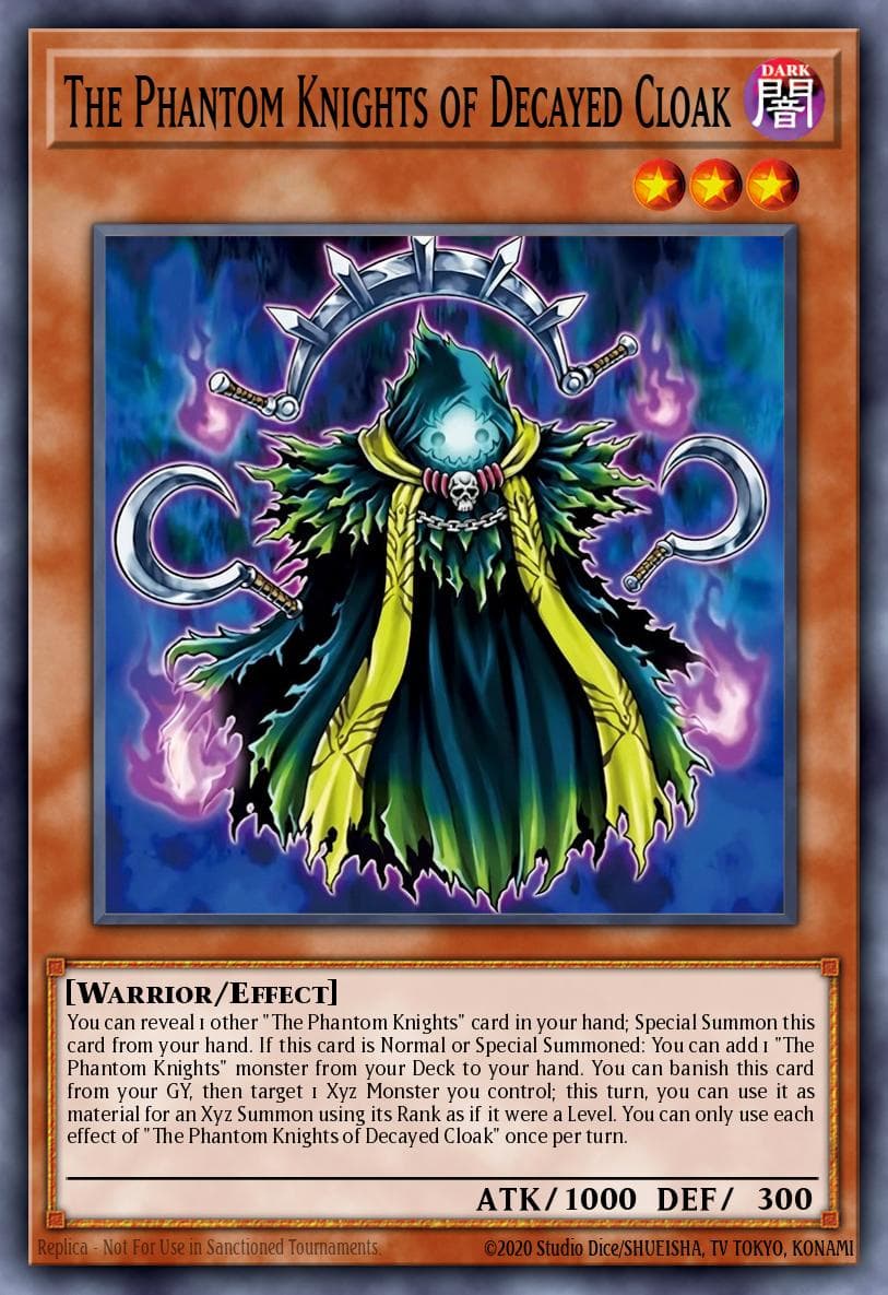The Phantom Knights of Decayed Cloak 游戏王 card
