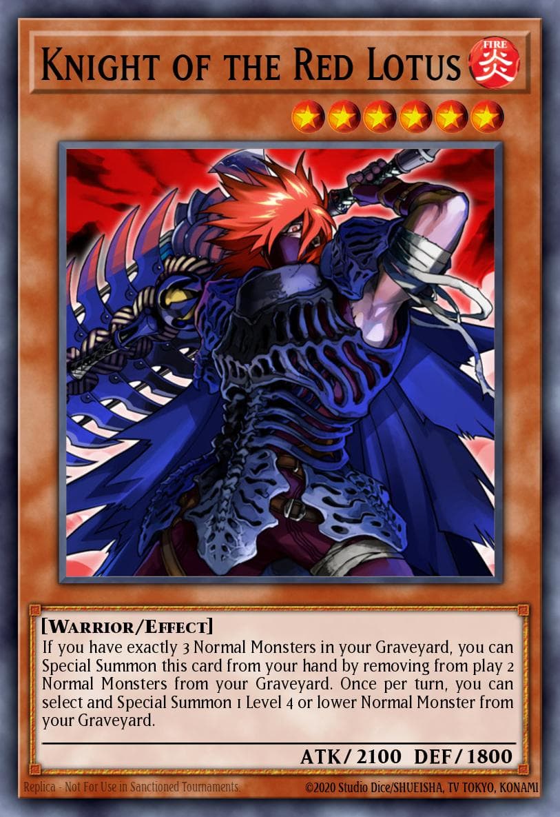 Knight of the Red Lotus Stardust Overdrive: Special Edition card
