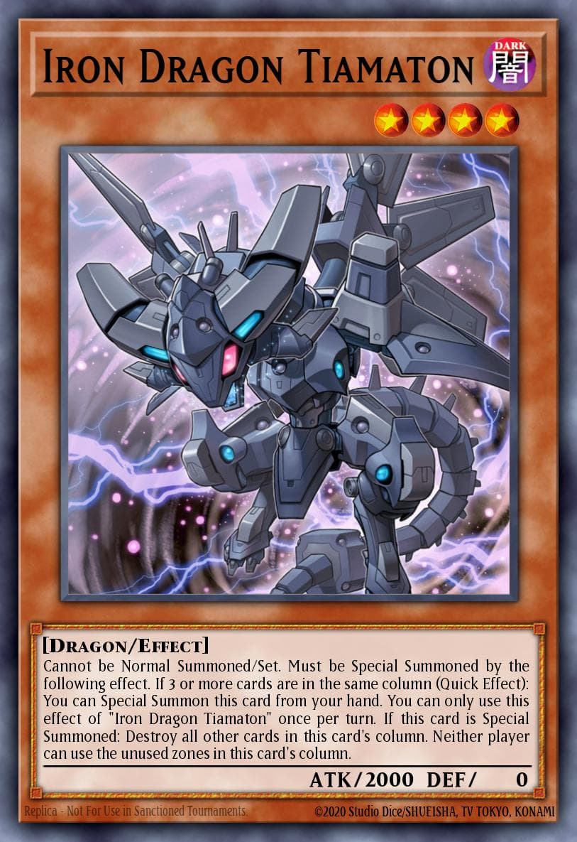 Iron Dragon Tiamaton Flames of Destruction Special Edition card