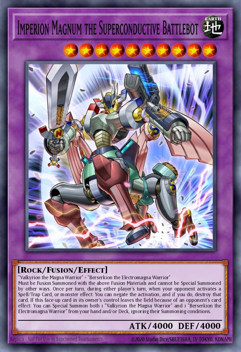 Imperion Magnum the Superconductive Battlebot Structure Deck: Yugi Muto card