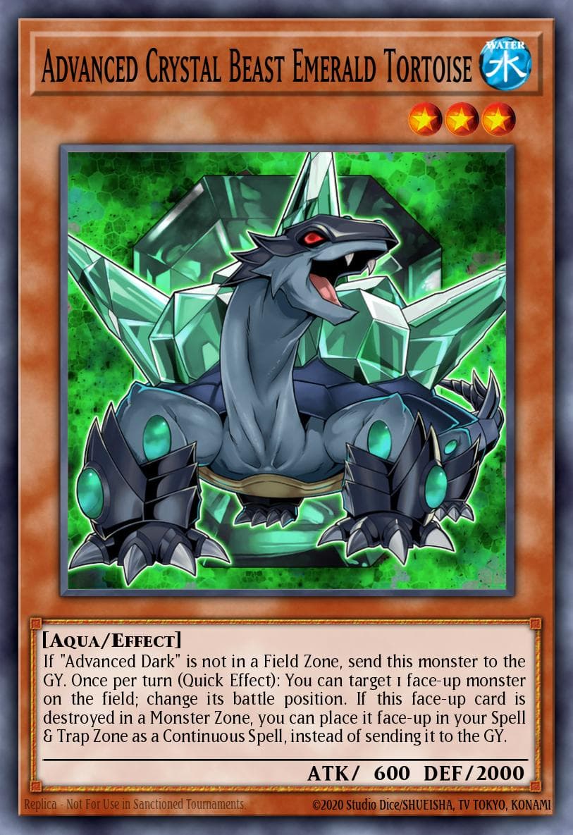 Advanced Crystal Beast Emerald Tortoise Battles of Legend: Crystal Revenge card