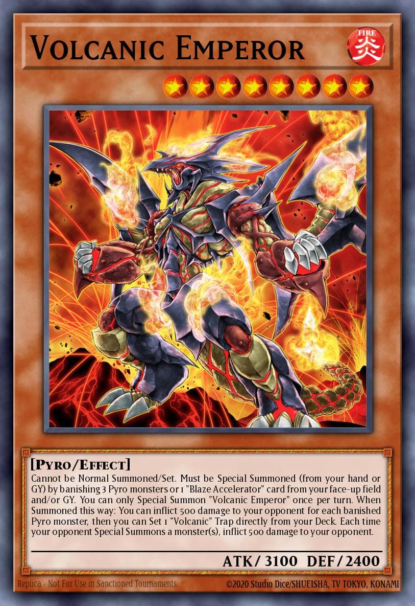 Volcanic Emperor Legendary Duelists: Soulburning Volcano card
