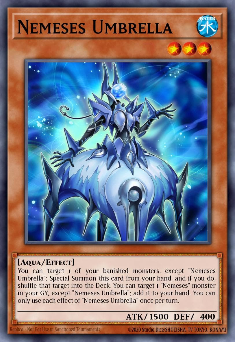 Nemeses Umbrella Eternity Code Premiere! promotional card card