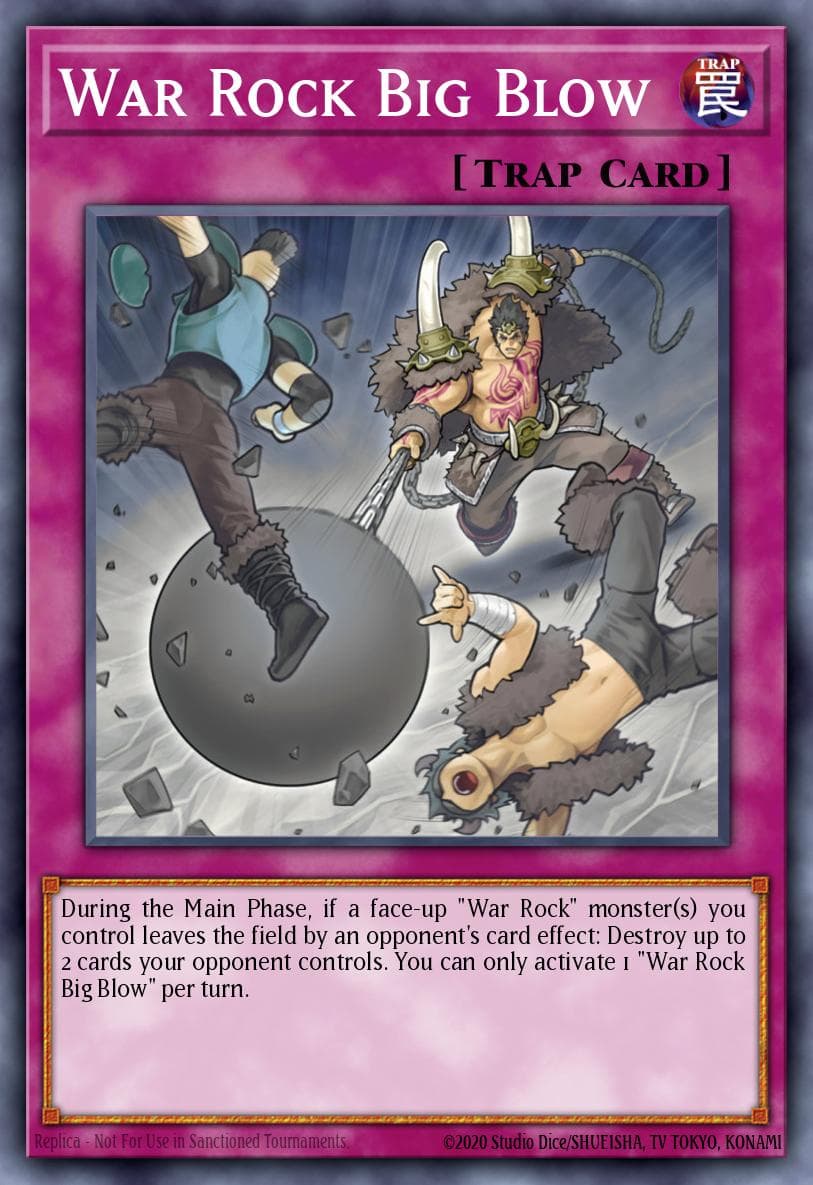 War Rock Big Blow Lightning Overdrive Premiere! promotional card card