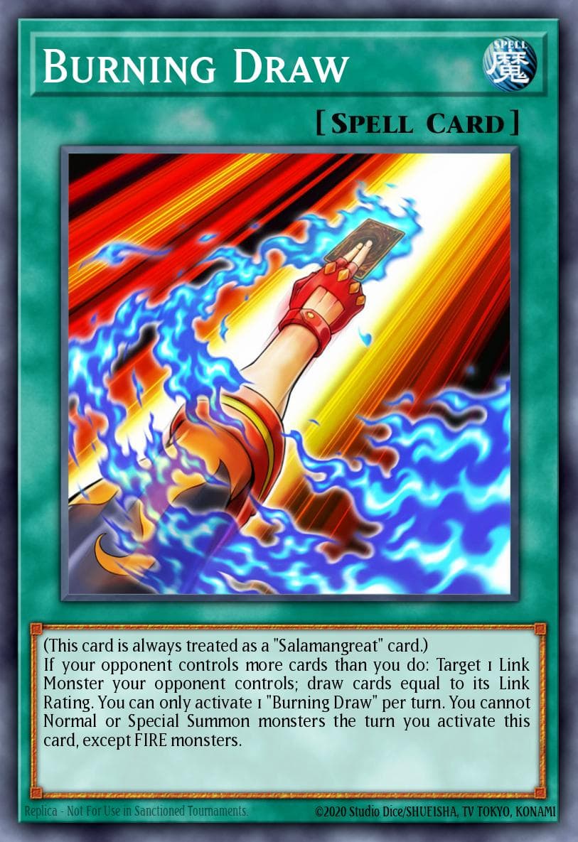 Burning Draw Eternity Code Premiere! promotional card card
