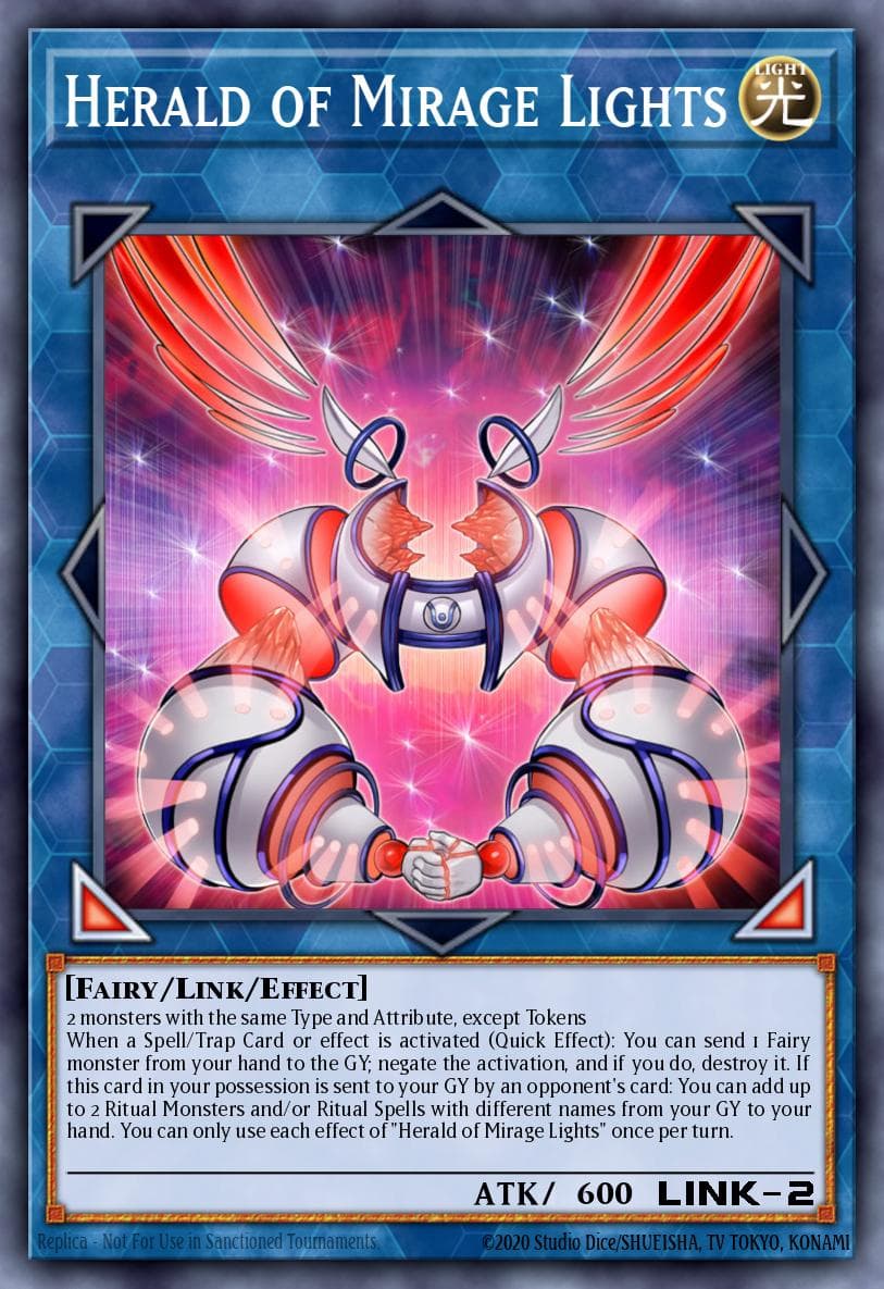 Herald of Mirage Lights Duel Overload card