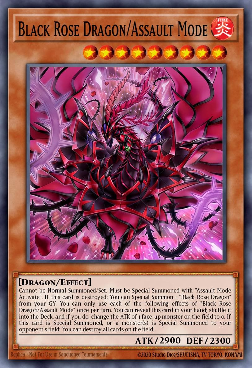 黑蔷薇龙/爆裂 游戏王 card
