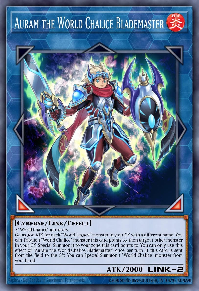 Auram the World Chalice Blademaster Code of the Duelist Special Edition card