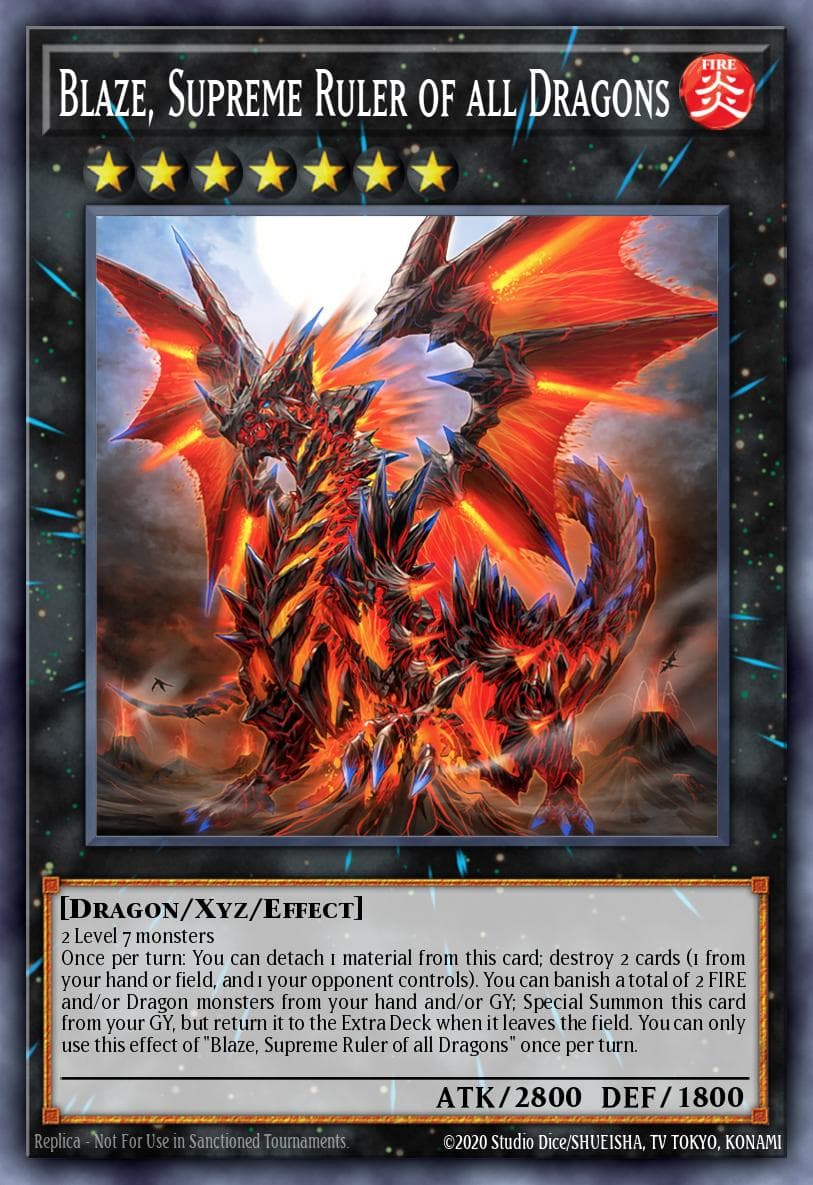 Blaze, Supreme Ruler of all Dragons Battles of Legend: Terminal Revenge card